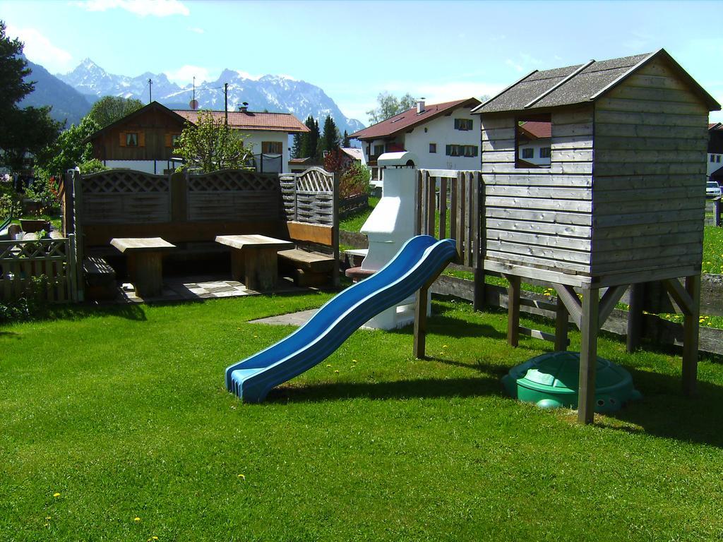 Appartementhaus Alpenrose Wallgau Buitenkant foto